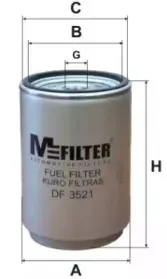 DF 3521 MFILTER Топливный фильтр DF 3521 MFILTER Топливный фильтр
